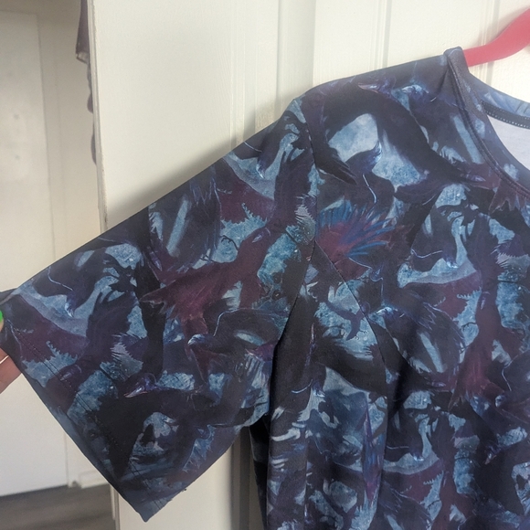 Blackmilk XXL The Witcher Raven Blue T-shirt Dress - Picture 3 of 6